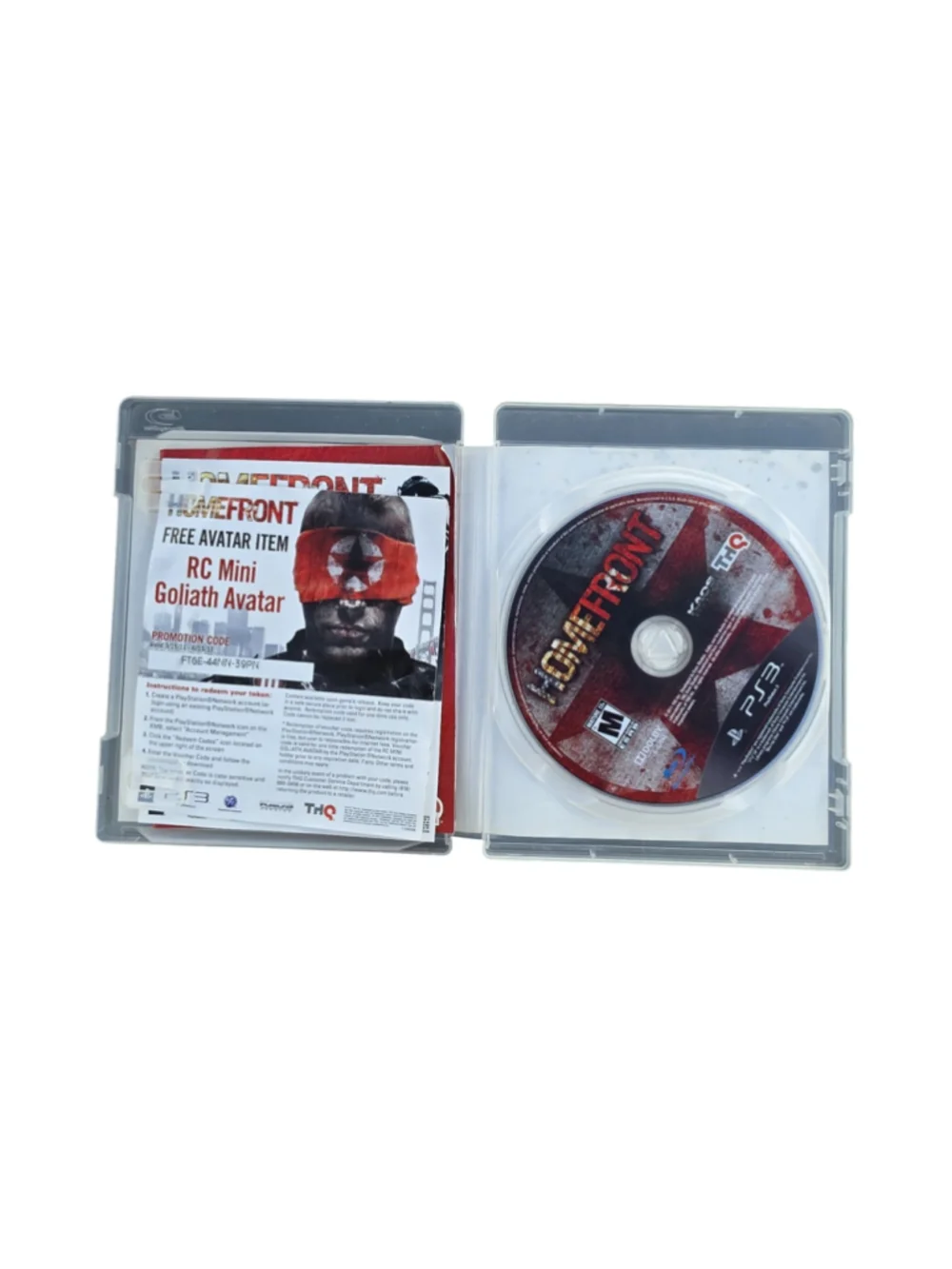THQ Homefront Video Game for PlayStation 3 PS3 Red and Black
